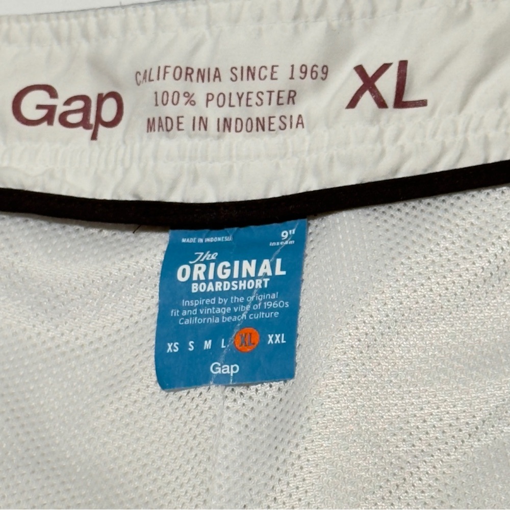 GAP Board Shorts Blue Yellow Orange Swimwear Collection Size XL - Picture 2 of 10